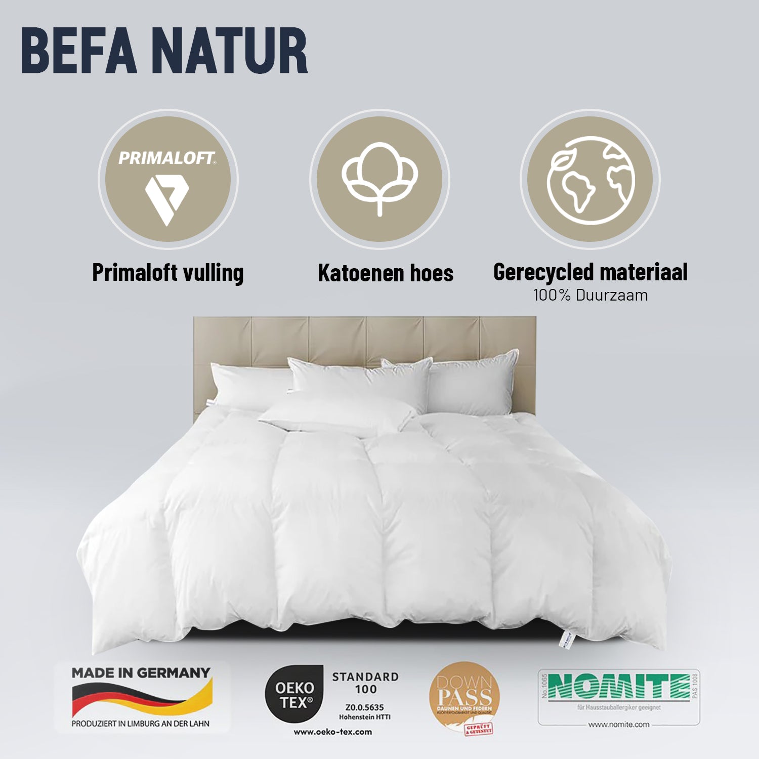 BEFA NATUR Winterdekbed met PrimaLoft® Bio™ Vulling